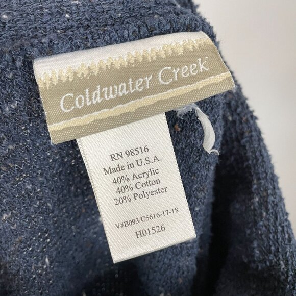 Coldwater Creek Womens LAGENLOOK Funnel Neck Tunic Sweater Medium Cozy Artsy - Picture 11 of 11